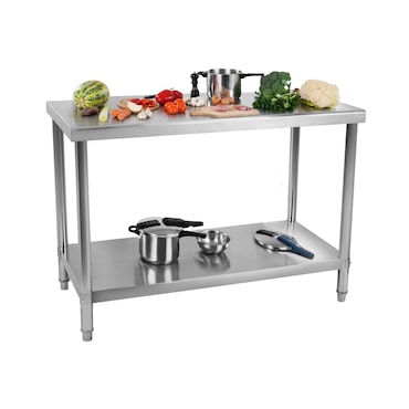 Royal Catering - RVS werktafel - ECO - 100 x 60 cm - 400 kg -