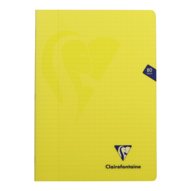 Lot de 10 Cahier Mimesys A4, 80p./40 feuilles 90 g/m² piquées, coloris assortis (6), quadr. 4x8 + marge