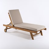 thumbnail of Almofada de espreguiçadeira. Alta espessura de olefina cor marrom torrado. Tamanho: 190x60x10 cm