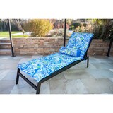 thumbnail of LOT de 2 Coussins pour Chaise Longue & Transat 195/60cm + 2 Traversin - AntiUV et Imperméable - Motif Arabesque