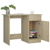 thumbnail of Scrivania in rovere Sonoma 100x50x76 cm modello Nova Elite in legno ingegnerizzato