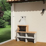 thumbnail of Barbacoa SINES xl con campana e bancada de ladrillo naranja