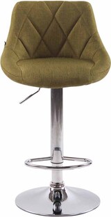thumbnail of CHEFGASTRO 2er Set Barhocker CAPE VERDE Stoff Chrom HxBxT 83x46x49cm Stoff Grün Barstuhl