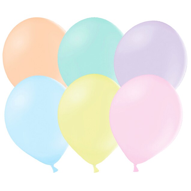 100 pastell Luftballons