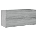 thumbnail of vidaXL Waschbeckenunterschrank Grau Sonoma 100x38,5x45cm Holzwerkstoff