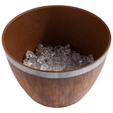 thumbnail of APS ton, 2-delig, bestaande uit melamine basis en roestvrij stalen inzetstuk, Ø 26 cm, H: 16 cm