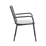 thumbnail of METRO PROFESSIONAL Cadeira de braços empilhável para restauração Soto, alumínio, cinzento escuro