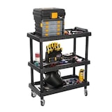 thumbnail of Chariot de Rangement 3 Étagères Porte-Outils - Desserte mobile Charge max 120 kg Art Plast