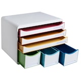 thumbnail of Exacompta 306913D 1x Exacompta, STORE-BOX mit 6 Schubladen, Serie Black Office - Regenbogen