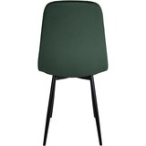 thumbnail of DELUKE® Esszimmerstuhl MOVI - Grün Samt, Metall 88x44x51cm Strapazierfähiger & pflegeleichter Bezug Esszimmerstühle Stuhl Esszimmer Küchenstühle