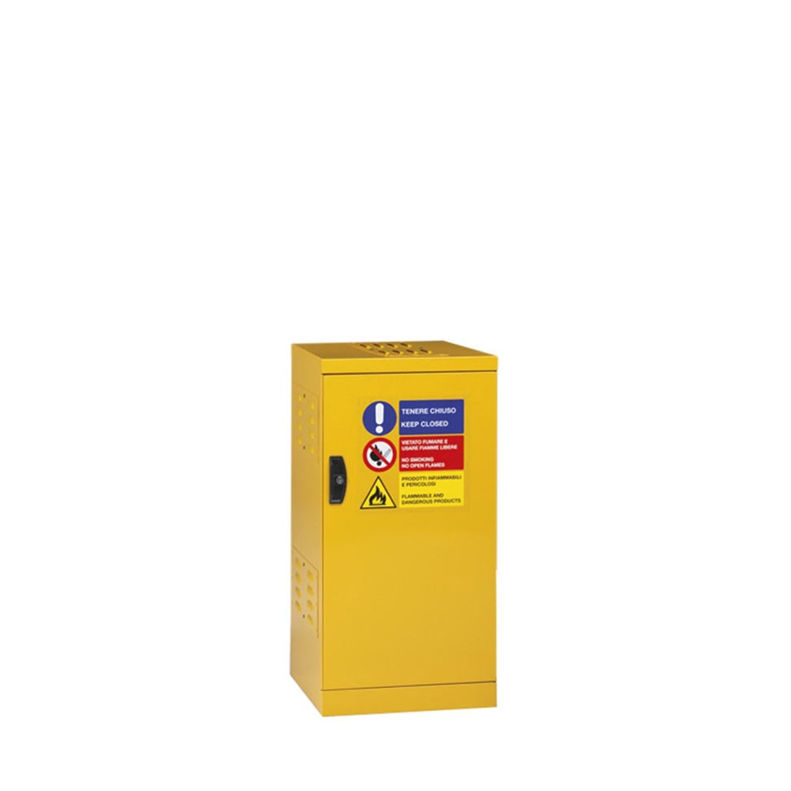 armadio in metallo per vernici e solventi, cm 52,8x100,8 h montato