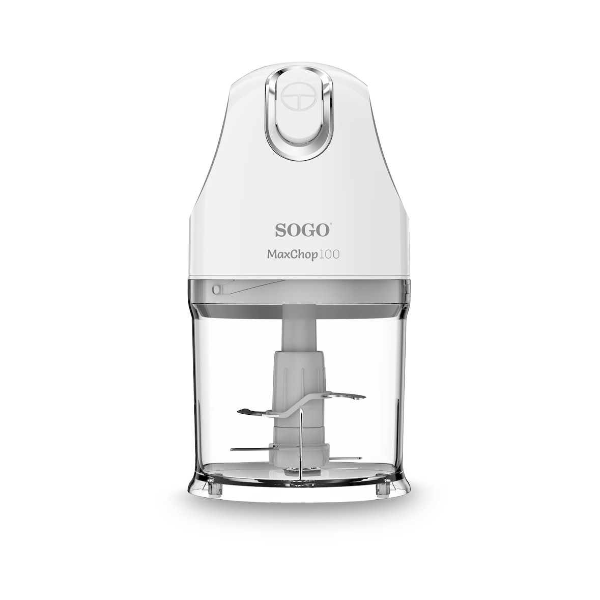 Sogo Elektrischer Zerkleinerer mit BPA‑freiem Behälter, Edelstahlklingen, Ideal für Gemüse, Fleisch und Kräuter