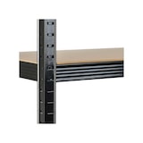 thumbnail of 2x Profeco heavy duty opbergrek 180x90 cm - Stellingkast 10 planks x 175kg - Zwart