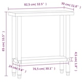 thumbnail of Mesa de trabajo de cocina acero inoxidable 82,5x30x85 cm