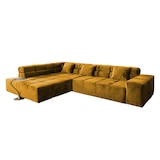 thumbnail of KAWOLA Sofa NEVADA Ecksofa Velvet curry Recamiere links