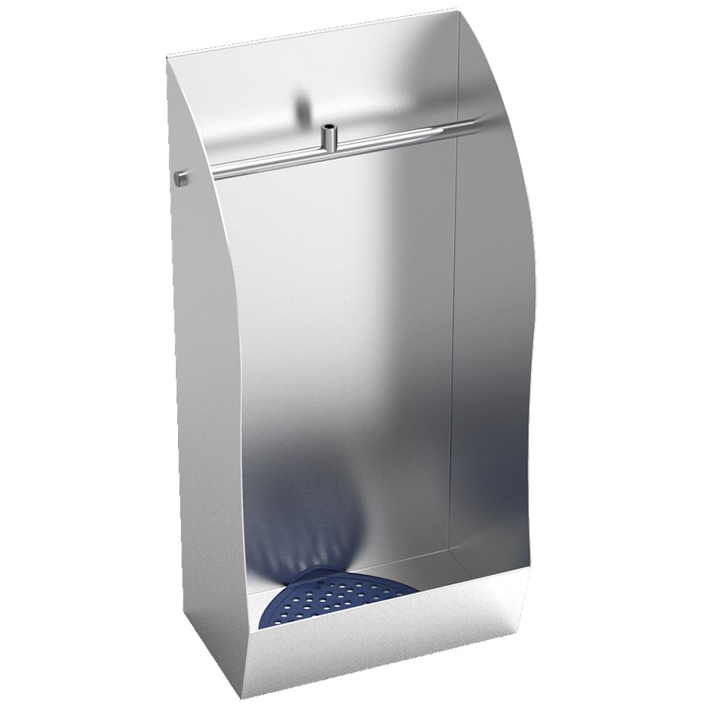 Urinal für einzelnutzung mit befestigungskit und aromafilter - 335x220x670 mm - 20200560 Eurast