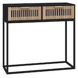 thumbnail of vidaXL Konsolentisch Schwarz 80x30x75 cm Holzwerkstoff und Eisen