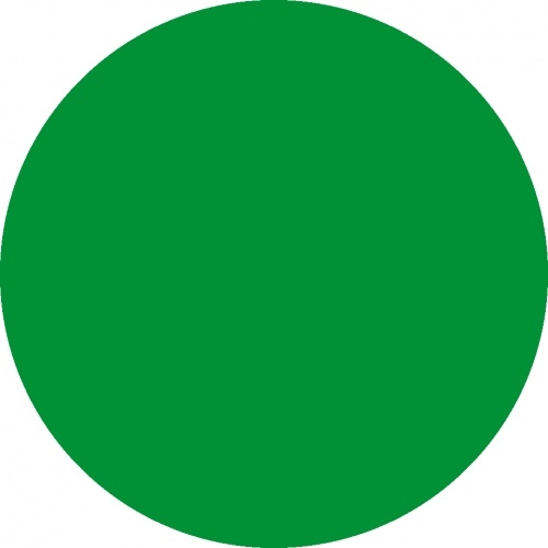 Aufkleber I Folienpunkte für Glastüren und -scheiben, grün, Montagefolie, Ø 50mm, 12/VE, DGUV