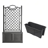 thumbnail of Fioriera Separé con Spalliera Colore Ferro Battuto con Fioriera Interna, Facile da Montare Resistente UV – Divisorio per Giardini Terrazze Balconi