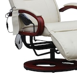 thumbnail of Relaxliege Athene mit Massagefunktion | HxBxT 118x69x143 cm | Sitzhöhe 49 cm |  Leder |  Creme |  Massagesessel Relaxsessel mit Massage