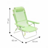 thumbnail of HEMAX, Spiaggina Mare Pieghevole Parigi Alluminio Giardino 53x62x77 cm - blu