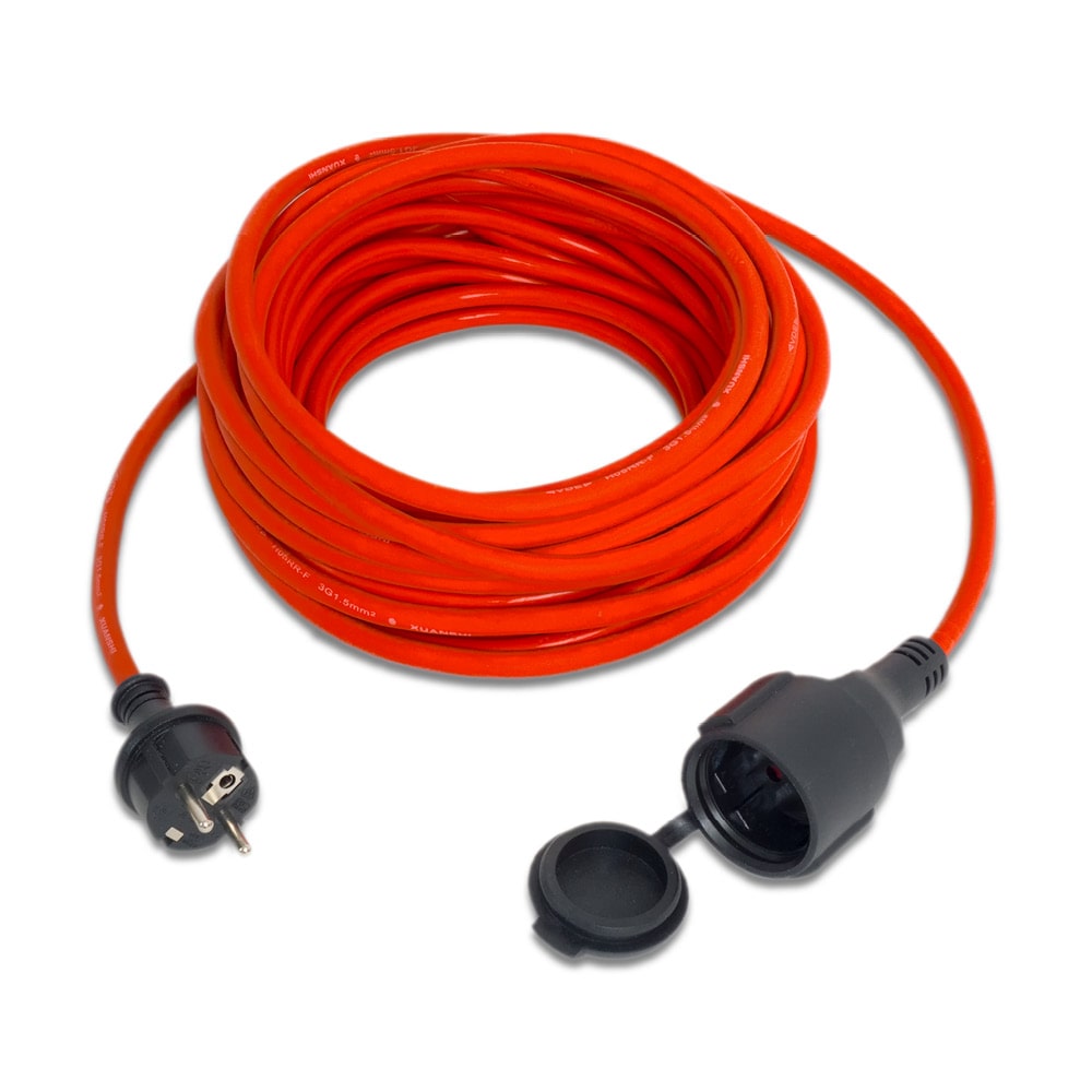 TROTEC Qualitäts-Verlängerungskabel 15 m | 230 V | 1,5 mm² | IP44 | Kabel | Leitung