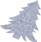 Grauer Filz-Weihnachtsbaum-Tischset.