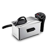 thumbnail of Kitchencook - Friteuse 3l Inox Semi Pro - 2100w - Couvercle Avec Fenêtre - Rangement Compact - Pieds Antidérapants