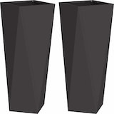 thumbnail of vidaXL Pflanzkübel 2 pcs Schwarz 30 x 30 x 75 cm Stahl
