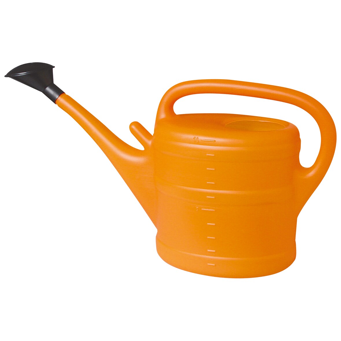 Gießkanne mit Brause 10 L Gartengießkanne Kunststoff Blumengießkanne anthrazit