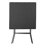 thumbnail of Table pliante carrée Bolero noire 620mm