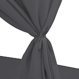thumbnail of vidaXL Outdoor-Lounge-Bett mit Vorhängen Poly Rattan Grau