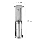 thumbnail of Goldflame Deluxe Terrassenheizstrahler 36.000BTU/11kW mobil Edelstahl Silber-Metallic