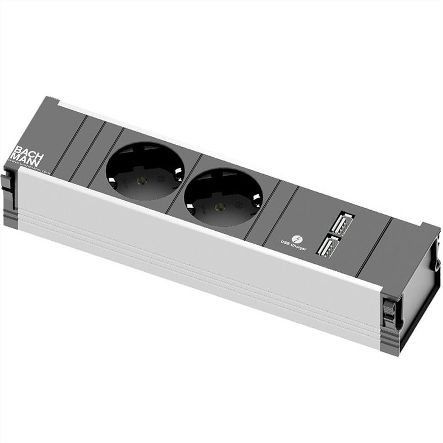 BACHMANN CONI 2x Schutzkontakt 1x USB Charger