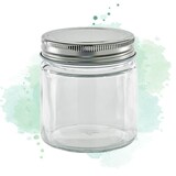 thumbnail of ECOLOMIQUE - 20 Pcs - Pot en verre rond avec couvercle en aluminium à visser H88mm 250ml - ECO294VBOC251