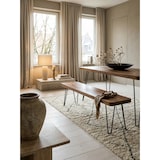 thumbnail of Esszimmer 120 x 45 x 40 cm Sitzbank BAGLI Massiv-Holz Sheesham Holz-Bank Natur-Produkt Küchenbank im