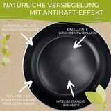 thumbnail of Berndes Schmorpfanne Glasdeckel Gegengriff b.green Alu Recycled Induction schwarz 28 cm