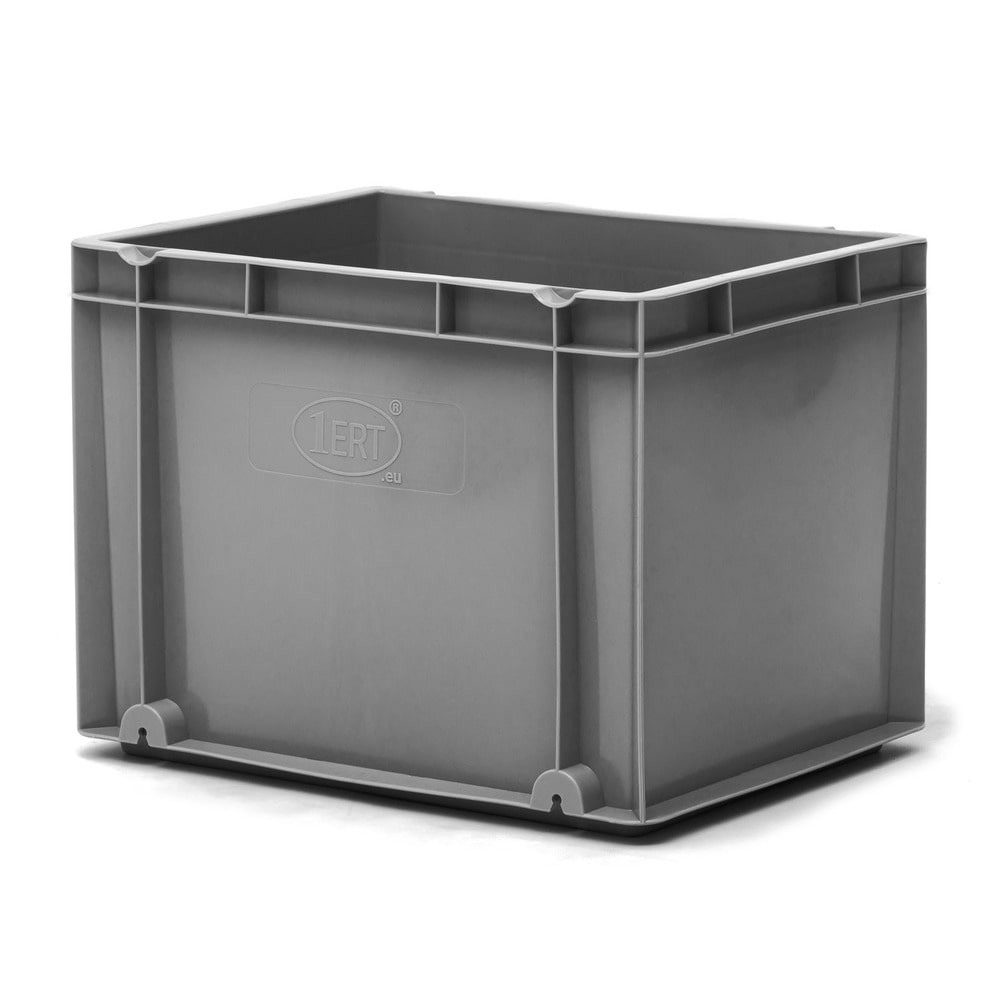 Caja Plástica Eurobox 26 litros Gris Cerrada 30 x 40 x 30 cm