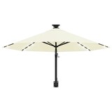 thumbnail of Helloshop26 - Wandmontierter Sonnenschirm mit Metallstange und LED-Beleuchtung 300 cm sandfarben 02_0008694