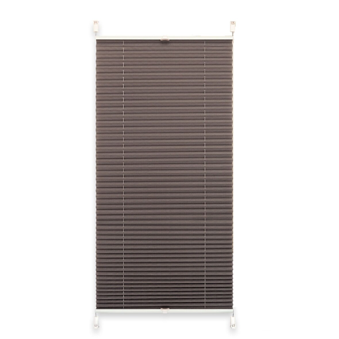 Plissee 80 x 220 cm silber-grau