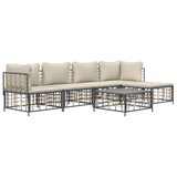 thumbnail of vidaXL 6-tlg. Garten-Lounge-Set mit Kissen Anthrazit Poly Rattan