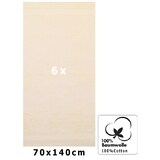 thumbnail of Betz 6er Duschtuch Set Größe 70x140 cm Farbe beige