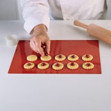 thumbnail of METRO PROFESSIONAL Backmatte, Silikon, 60 x 40 cm, beidseitig verwendbar, temperaturbeständig -60 bis +230 °C, orange