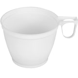 thumbnail of 1000x  Plastik Einwegkaffeetassen mit Henkel 0,16 l weiß