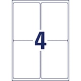 thumbnail of Avery Zweckform L4774REV-20 Wetterfeste Etiketten, ablösbar, 99,1 x 139 mm, 20 Bogen/80 Etiketten, weiß