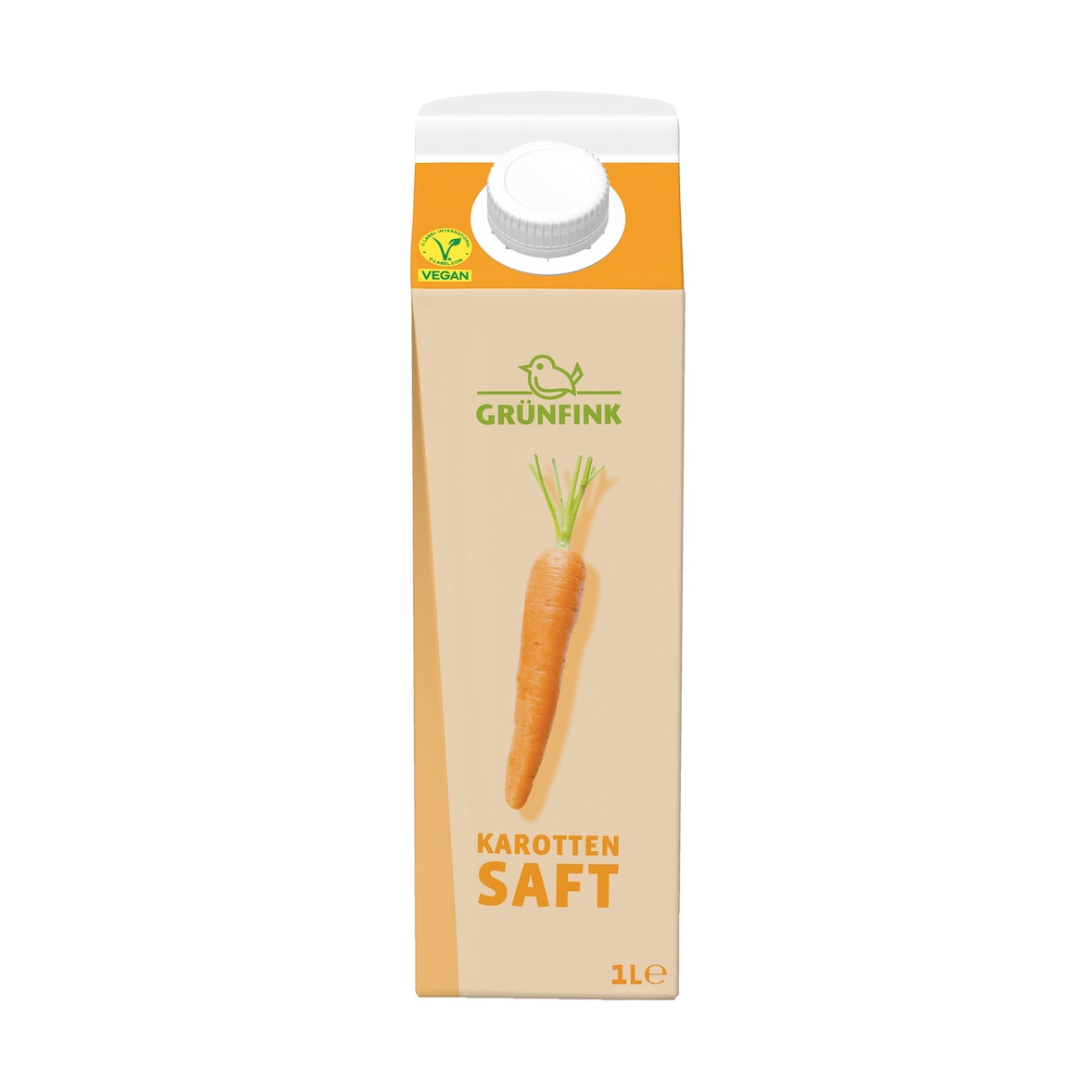 Grünfink Karottensaft mit Zitronensaft verfeinert 8 x 1 l (8 l )