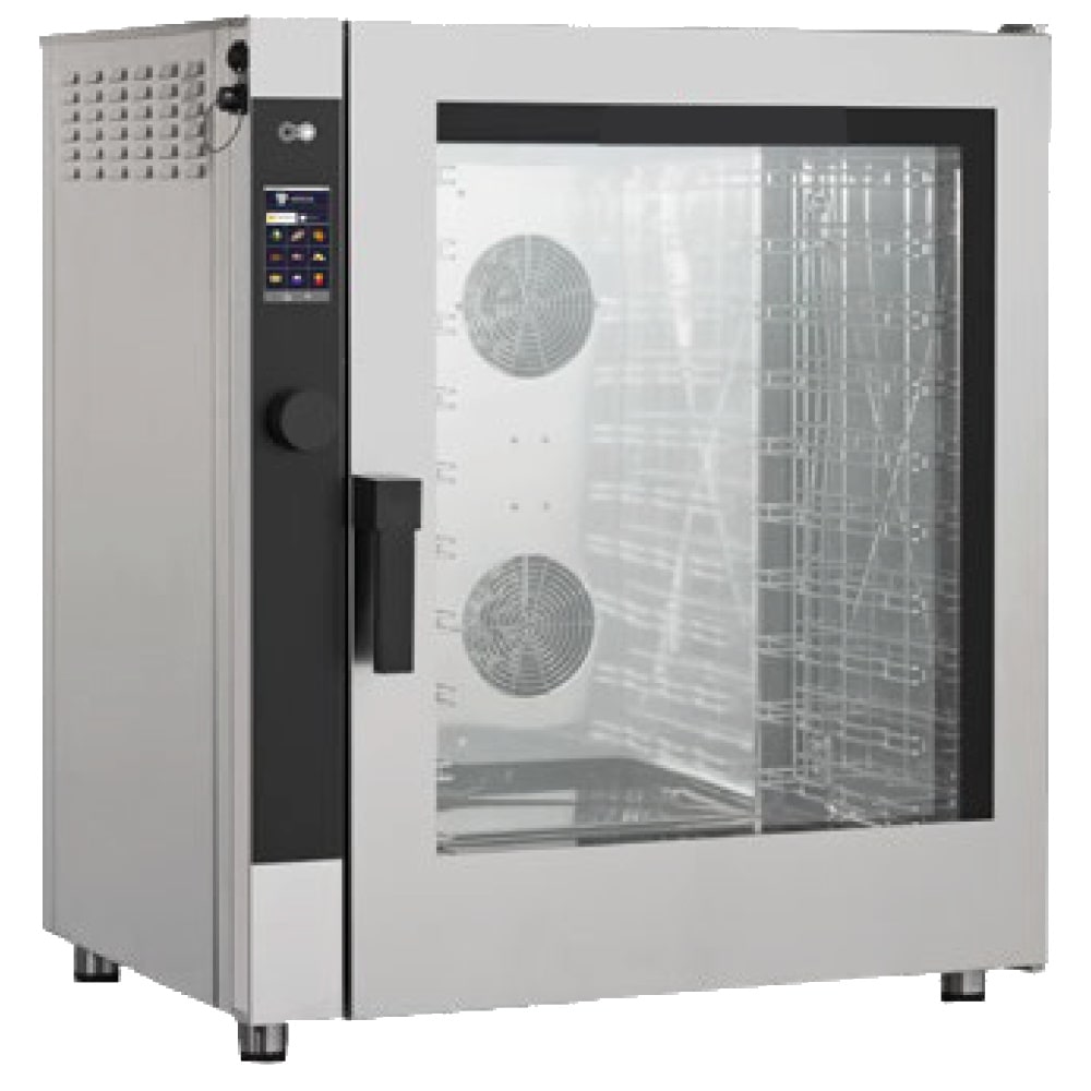 EURAST - Combi-elektrische oven met automatische reiniging 10 gn 1/1 of en - 900x750x1000 mm - 12600 W 400/3V - 41RW01ET