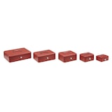 thumbnail of ARREGUI Elegant C9214 Cassetta di sicurezza con chiave | Cassetta Portavalori in acciaio con vassoio Portamonete | Cassaforte portatile 15 cm | Rossa