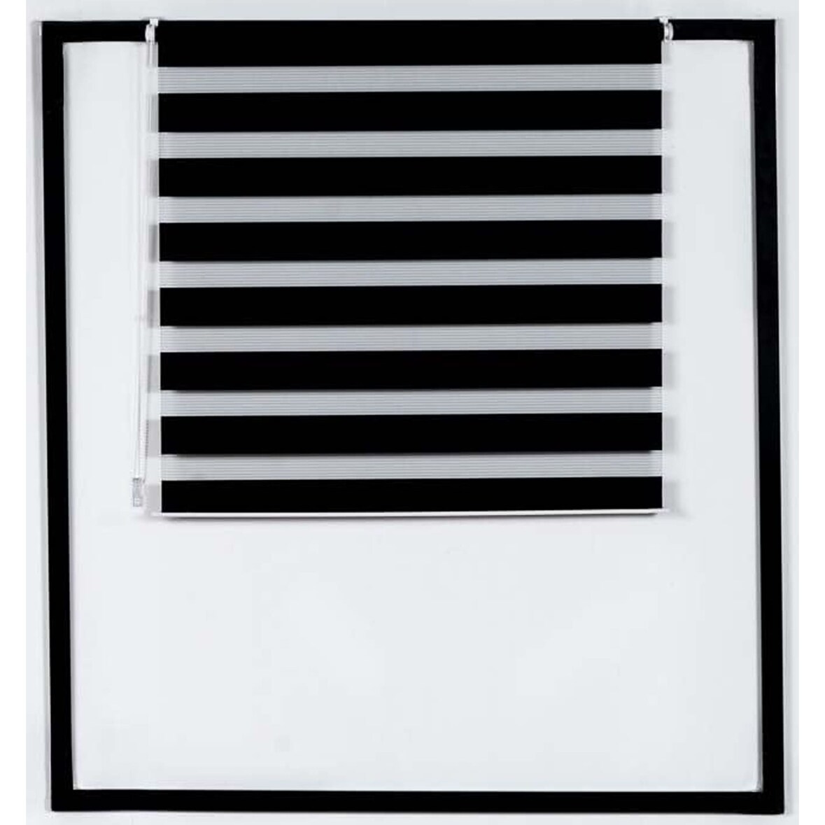 Doppelrollo schwarz/95x150 cm