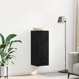 thumbnail of vidaXL Wandschrank Schwarz Eichen-Optik 34,5x34x90 cm